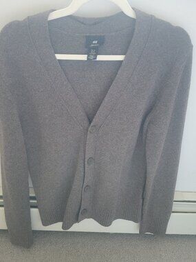 H&M xs brown cardigan